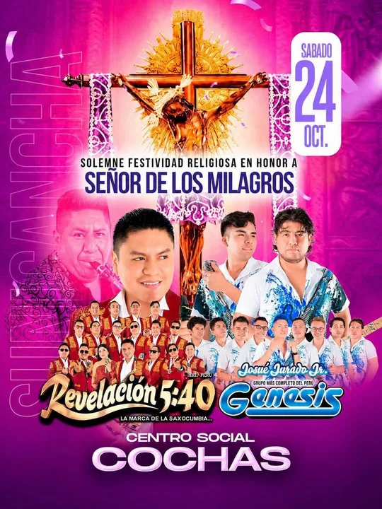 Revelación 5:40 at Centro Social Cochas
