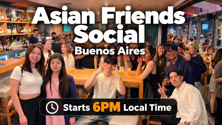 🍜Asian Background Social: Lounge Asia (Easy English) @ Buenos Aires 6pm