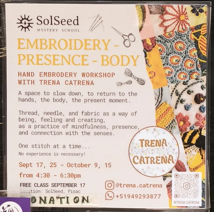 Embroidery - Presence - Body (hand embroidery workshop)