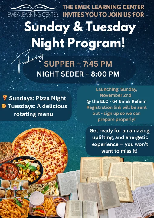 Night Seder Program!