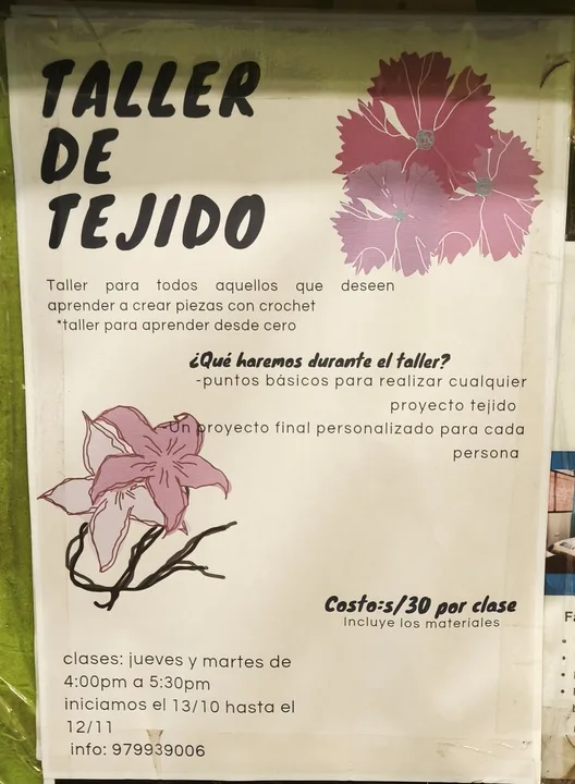 Crochet Workshop for Beginners (Taller de Tejido)