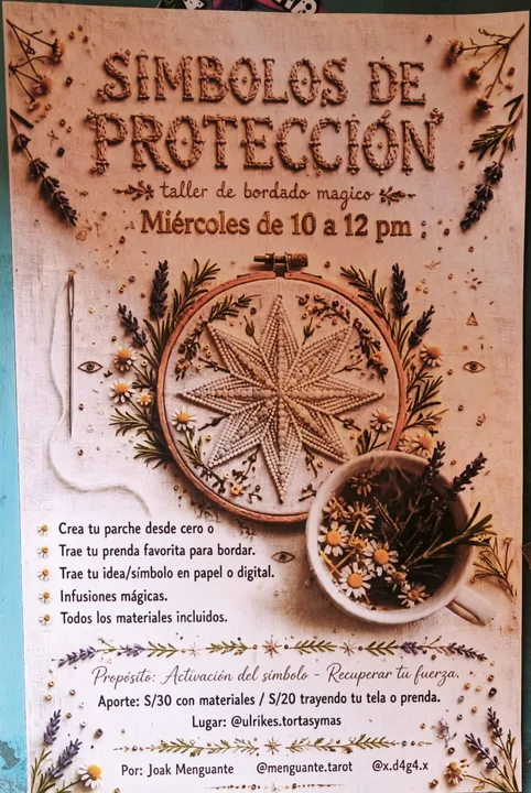 Símbolos de Protección - magic embroidery workshop