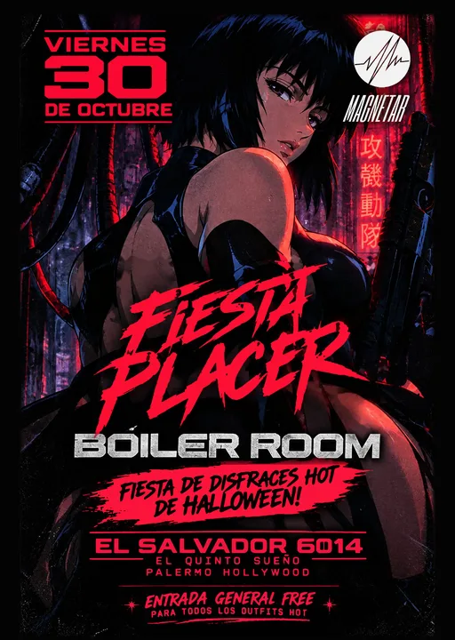 Fiesta Placer Halloween (formato Boiler Room)