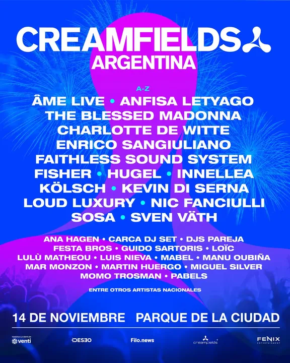 Hugel, FISHER, Sven Väth - Creamfields Argentina - ALLMusicParties