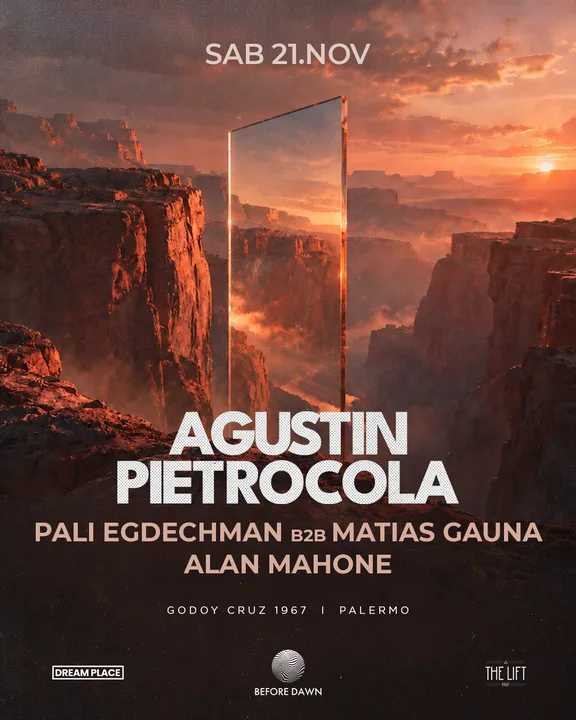 BEFORE DAWN presents AGUSTIN PIETROCOLA + PALI EDGECHMAN b2b MATIAS GAUNA + ALAN MAHONE