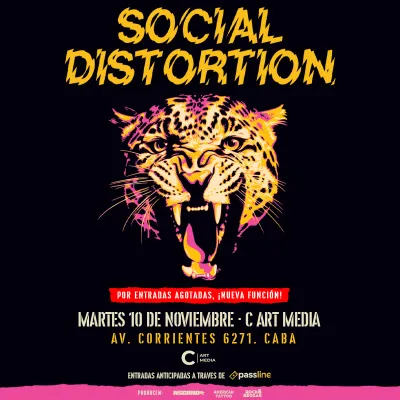 SOCIAL DISTORTION EN ARGENTINA NUEVA FECHA