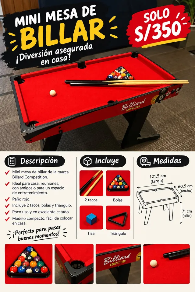 Mini mesa de billar