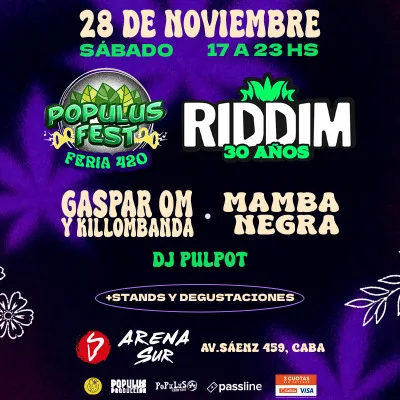 Populus Fest Feria 420 con Riddim