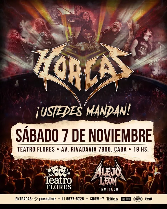 HORCAS EN TEATRO FLORES - 7 noviembre 2026