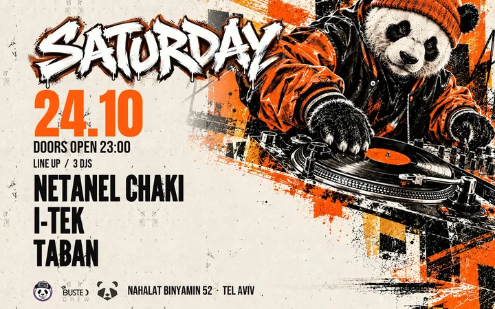 SATURDAY HIP HOP PANDA | 24.10 | PANDA TLV