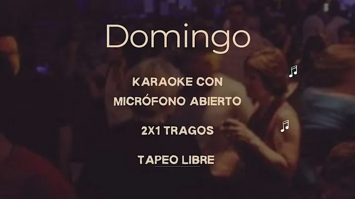 DOMINGO DE JUEGOS Y KARAOKE CON MICROFONO ABIERTO
