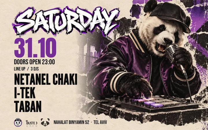 SATURDAY HIP HOP PANDA | PANDA TLV