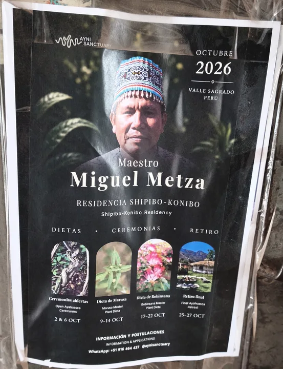 Final Ayahuasca Retreat (Ayni Sanctuary, Maestro Miguel Metza)