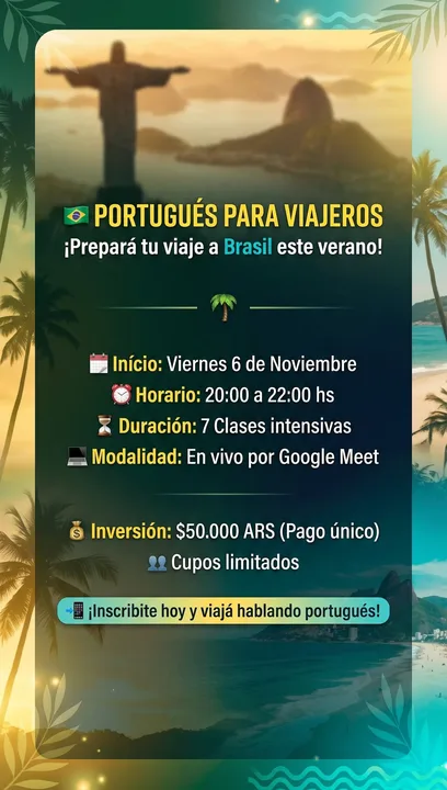 Curso Intensivo "Portugués para Viajeros"