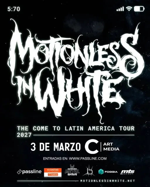 Motionless in White Argentina show