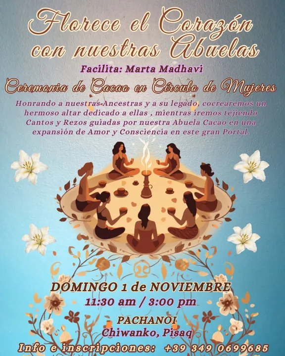 Ceremonia de Cacao en Círculo de Mujeres