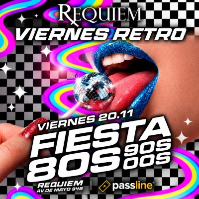 🎉🪩 FIESTA RETRO 80s 90s 00s Pop – VIAJAMOS EN EL TIEMPO 🪩🎉 FIESTA RETRO