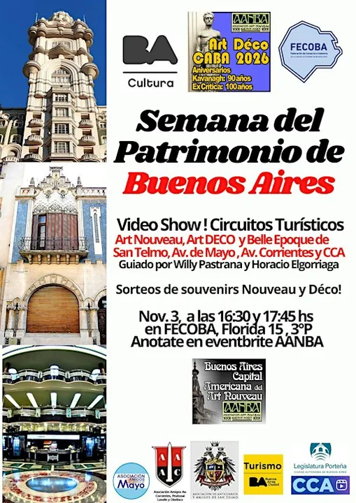 Guía e info: los mejores circuitos turísticos Art Nouveau y Déco porteños