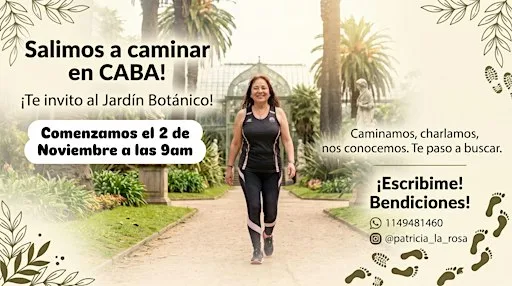 Caminatas alrededor del Botanico a partir del 2/11 a las 9 am