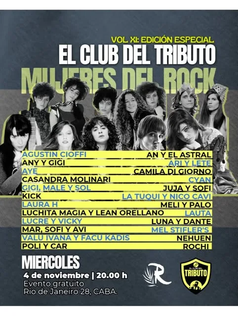 El Club del Tributo Vol. XI: Mujeres del Rock