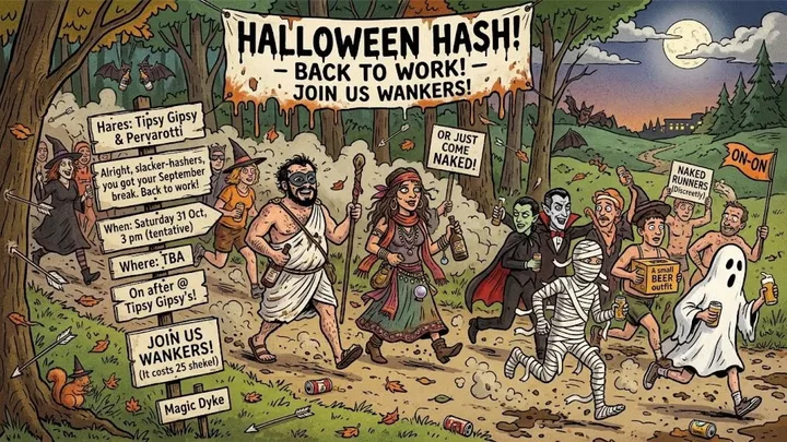 H4 Run #1443 "Halloween Hash: Get Spooked or Get Naked"