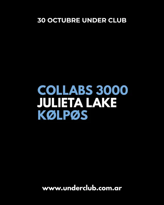 COLLABS 3000 - JULIETA LAKE - KØLPØS (LAST 27 TICKETS)