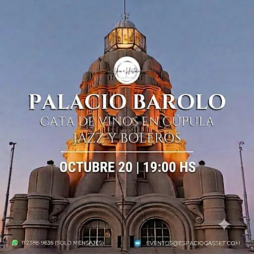 BAROLO ÍNTIMO: Cúpula + Cata + Historia + Jazz y boleros en vivo