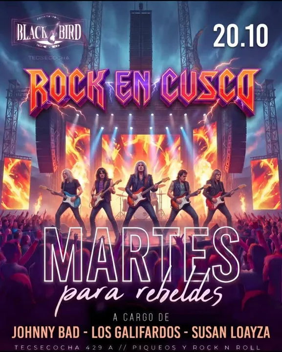 Rock Night – Johnny Bad, Los Galifardos, Susan Loayza