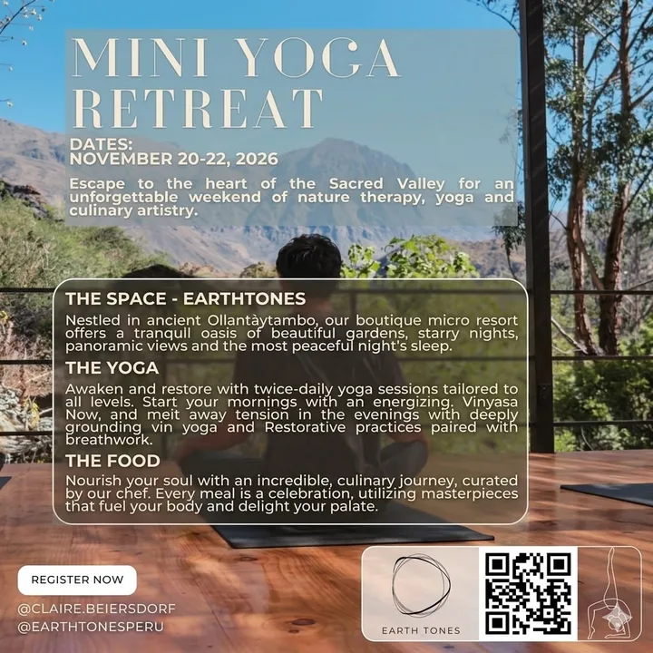 MINI yoga retreat at Earth Tones